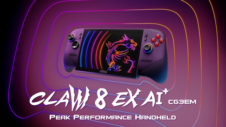 imatge de la consola MSI Claw 8 EX AI +